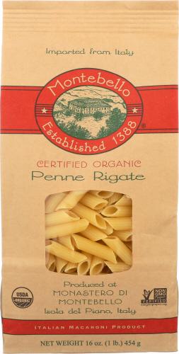 Montebello Pasta Artisan Penne Riga - 16 Oz (12 Units)