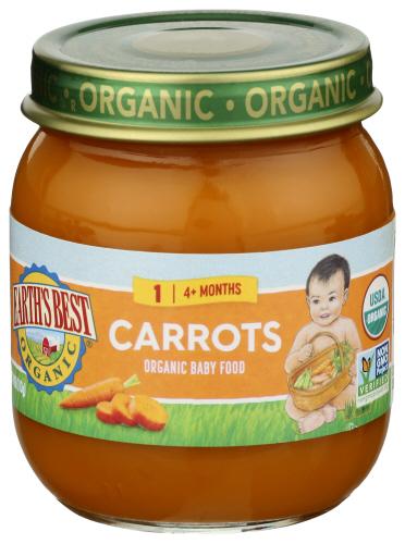 Earths Best Strained Carrots Organic - 4 Oz (10 Units)