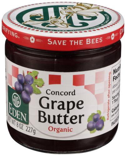 Eden Foods Fruit Butter Grape - 8 Oz (12 Units)