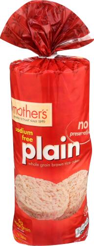 Mothers Rice Cake Plain Ns - 4.5 Oz (12 Units)