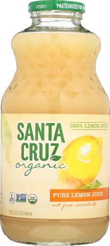 Santa Cruz Juice Lemon 100% - 32 Fo (6 Units)