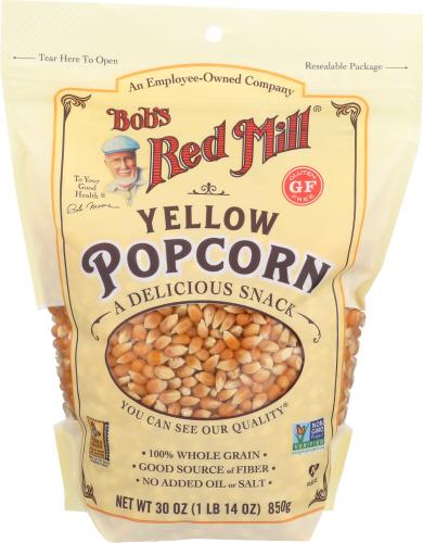 Bobs Red Mill Popcorn Yellow Whole Rte - 30.8 Oz (4 Units)