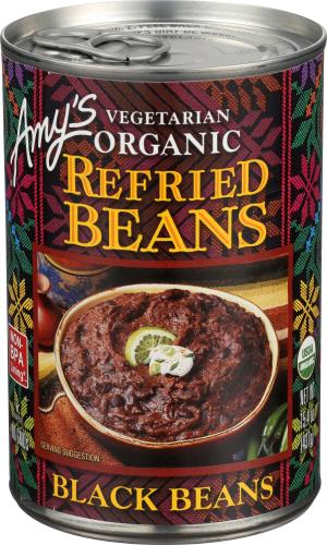 Amys Bean Refried Black - 15.4 Oz (12 Units)
