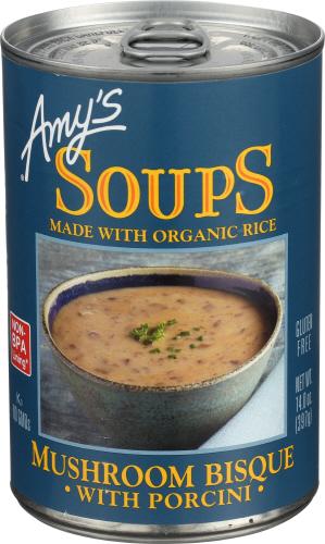 Amys Soup Mshrm Bisque Porci - 14 Oz (12 Units)