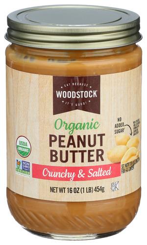 Woodstock Peanut Butter Crnchsltd Organic - 16 Oz (6 Units)