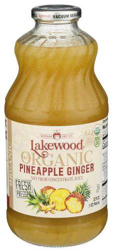 Lakewood Juice Pnappl Gngr Organic - 32 Fo (6 Units)