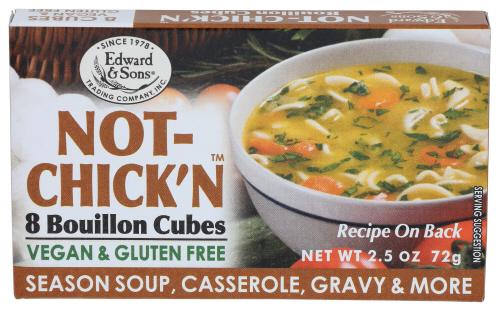 Edward & Sons Bouillon Cube Not Chckn - 2.5 Oz (12 Units)
