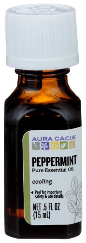 Aura Cacia Essential Oil Peppermint - 0.5 Oz (1 Units)