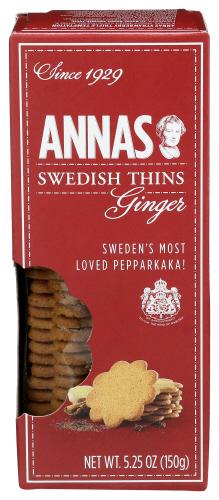 Annas Cookie Thin Gngr - 5.25 Oz (12 Units)