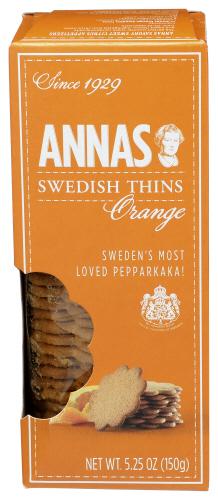 Annas Cookie Thin Orange - 5.25 Oz (12 Units)