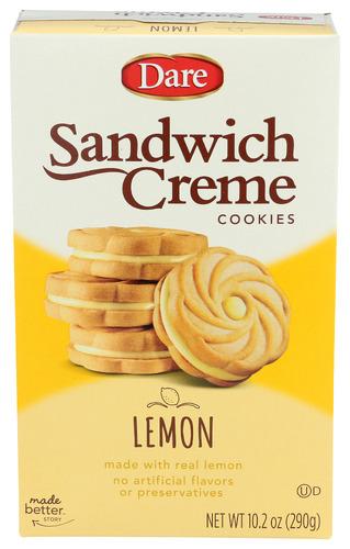 Dare Cookie Lemon Creme - 10.2 Oz (12 Units)