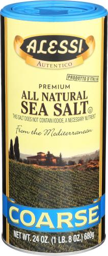 Alessi Sea Salt Coarse - 24 Oz (6 Units)