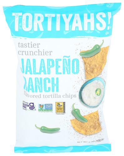 Tortiyahs Chips Trla Jalapeno Ranch - 8 Oz (12 Units)
