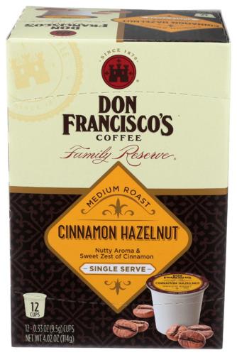Don Francisco Coffee Cinnamon Hzlnt Ss - 12 Pk (6 Units)
