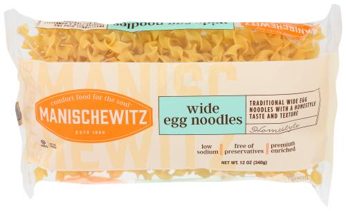 Manischewitz Noodle Egg Wide - 12 Oz (12 Units)