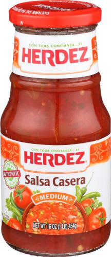 Herdez Salsa Casera Med - 16 Oz (12 Units)