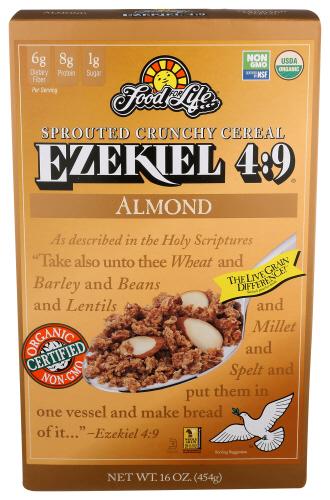 Food For Life Cereal Ezkl Almond Organic - 16 Oz (6 Units)
