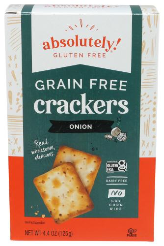 Absolutely Gluten Free Cracker Tstd Onion - 4.4 Oz (12 Units)