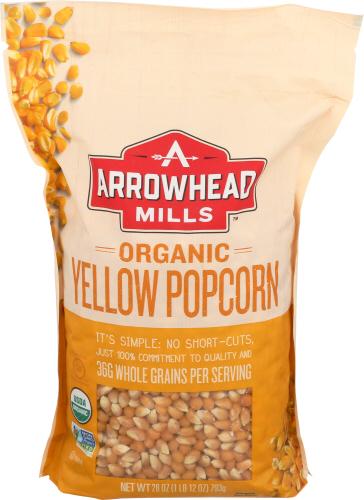 Arrowhead Mills Popcorn Yellow Organic - 28 Oz (6 Units)