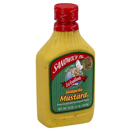 Woeber Mustard Sndwch Pal Jalapeno - 16 Oz (6 Units)
