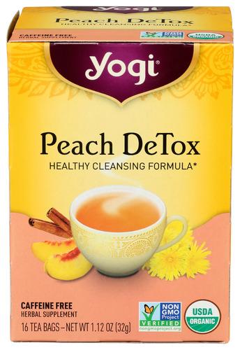 Yogi Teas Tea Peach Detox - 16 Bg (6 Units)