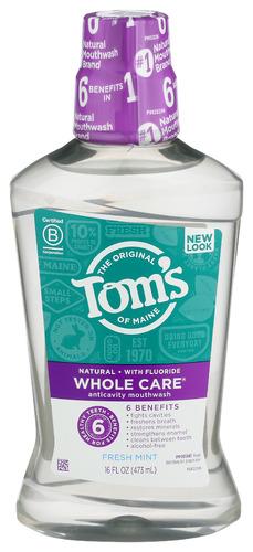 Toms Of Maine Mouthwash Mint Whole Care - 16 Oz (3 Units)