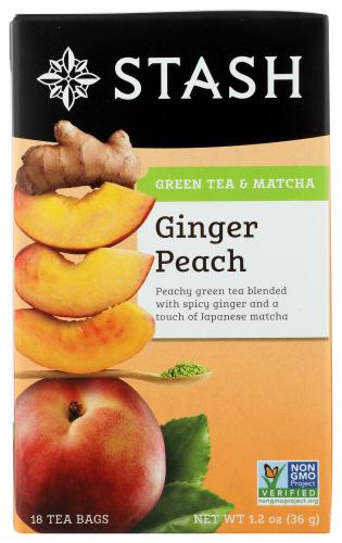 Stash Tea Tea Grn Gngr Peach Matcha - 18 Bg (6 Units)