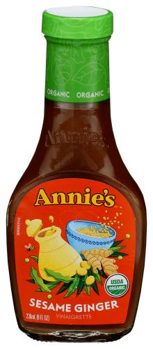 Annies Homegrown Drssng Vngrt Ses Ginger - 8 Oz (6 Units)