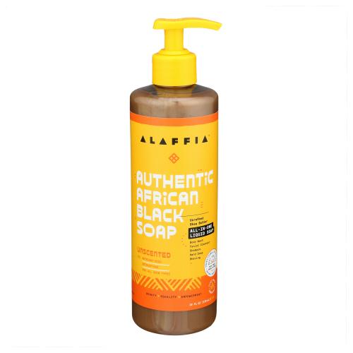 Alaffia Soap Auth Blck Unscented - 16 Fo (1 Units)
