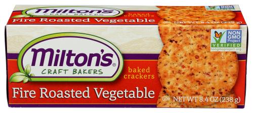 Miltons Cracker Veg Fire Roasted - 8.4 Oz (8 Units)