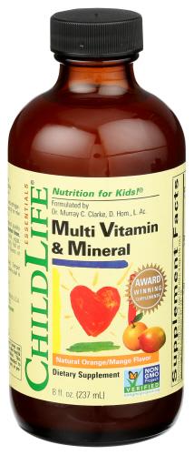Childlife Vitamin Multi & Mnrls - 8 Oz (3 Units)