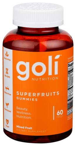 Goli Nutrition Superfood Fruit Gummy - 60 Ea (1 Units)