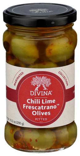 Divina Olives Frsctrno Chili Lm - 10.2 Oz (6 Units)