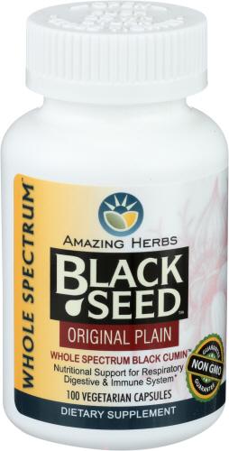 Amazing Herbs Black Seed Original Plain - 100 Cp (1 Units)