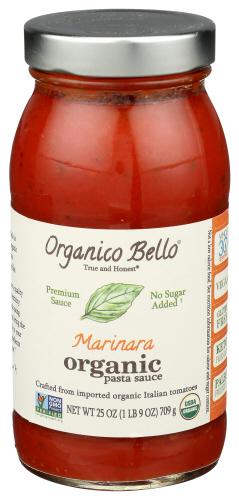 Organico Bello Sauce Pasta Mrnara - 25 Oz (6 Units)