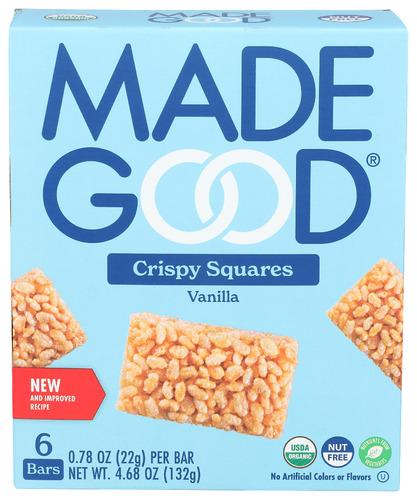 Madegood Rice Crispy Vanilla Sq - 4.68 Oz (6 Units)