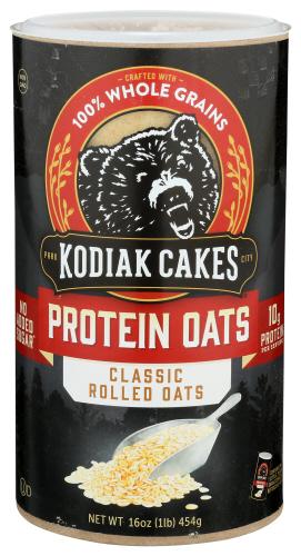 Kodiak Oatmeal Rolled Oats Cnstr - 16 Oz (12 Units)