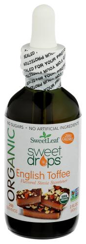 Sweetleaf Stevia Englsh Toffee Organic - 2 Oz (3 Units)