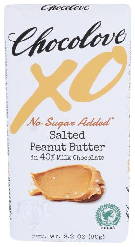 Chocolove Bar Xo Milk Chocolate Salt Peanut Butter - 3.2 Oz (10 Units)