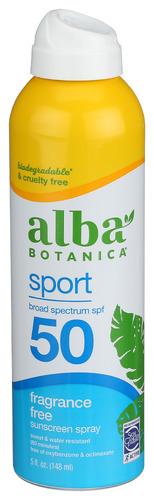 Alba Botanica Sunscrn Spf50 Cl Sport Spray - 5 Oz (1 Units)