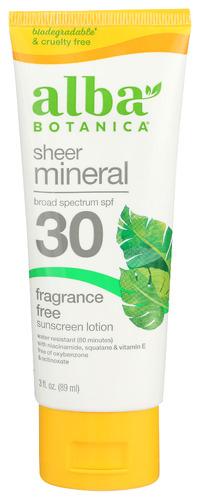 Alba Botanica Sunscrn Spf30 Frag Fr Mnrl - 3 Oz (1 Units)