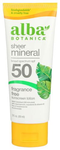 Alba Botanica Sunscrn Spf50 Mineral Sport - 3 Oz (1 Units)