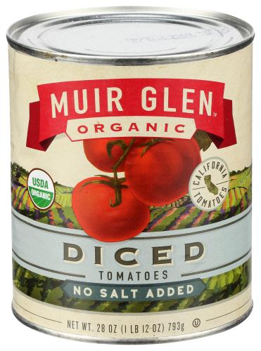 Muir Glen Tomatoes Dicd No  Organic - 28 Oz (12 Units)