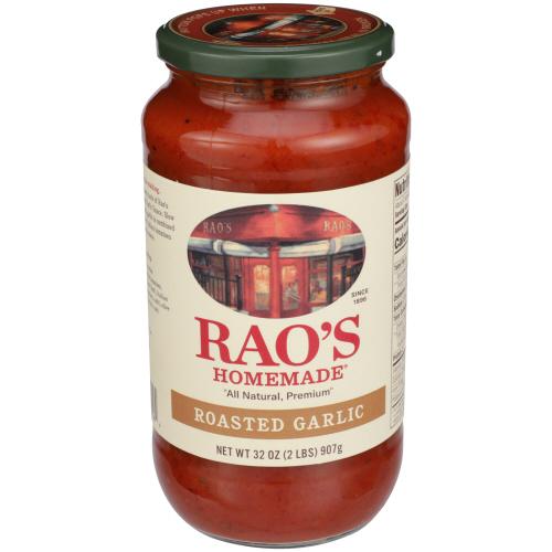 Raos Sauce Garlic Roasted - 32 Oz (6 Units)