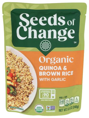 Seeds Of Change Rice & Quinoa Blend Garlic Organic - 8.5 Oz (12 Units)