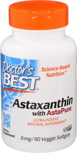 Doctors Best Astaxanthin Astapure 6Mg - 90 Sg (1 Units)