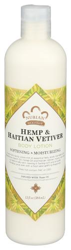 Nubian Heritage Lotion Body Hemp&Vetiver - 13 Fo (3 Units)