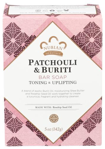 Nubian Heritage Soap Bar Patchouli Buriti - 5 Oz (3 Units)