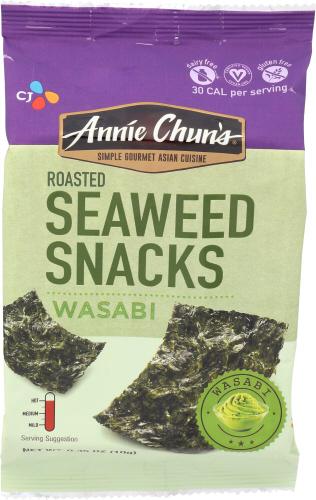 Annie Chuns Seaweed Snk Wasabi - 0.35 Oz (12 Units)
