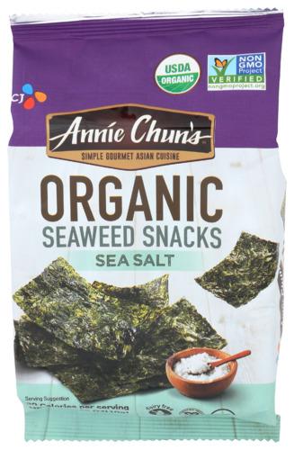 Annie Chuns Seaweed Snck Organic Sea Salt - 0.35 Oz (12 Units)